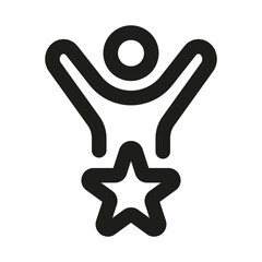 Obraz premium Creative Talent icon representing skills, human potential, performance, and professional growth