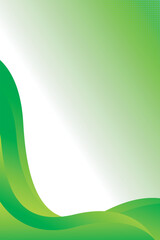 Abstract gradient green background geometry shape with white space for text or vector backdrop wallpaper for flyer banner