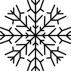 Snowflake snow freeze winter thin line outline icon. Snowflake icon. Keep frozen. Snowflake marking. Keep below zero. Air conditioner. Snowflakes thin line icon set. Snowflake Simple illustration.