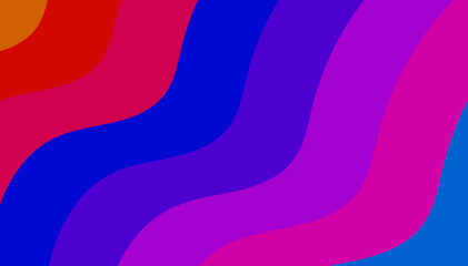 Intense Wavy Lines - Striking Stripes of Contrasting Crimson, Violet, and Cyan for a Bold Digital Background