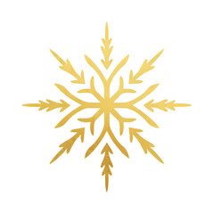 Obraz premium Golden snowflake Christmas ornament - 47