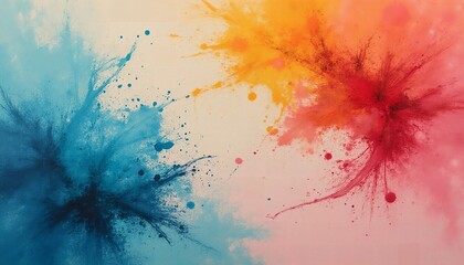 abstract watercolor background with watercolor splashes