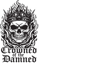 Crowned of the Damned Skull T-Shirt