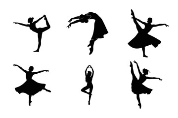 Ballet Silhouette Vector Bundle