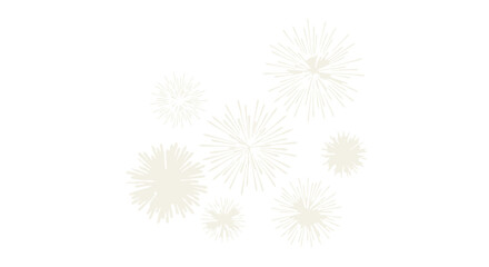 Festive Golden Starbursts and Sparkles Isolated on White Background Celebration Holiday and Event Design Elements