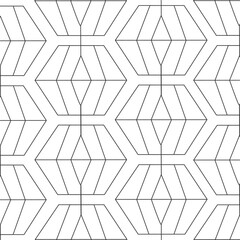 Modern geometric hexagon pattern, minimalist black and white abstract honeycomb design, seamless background