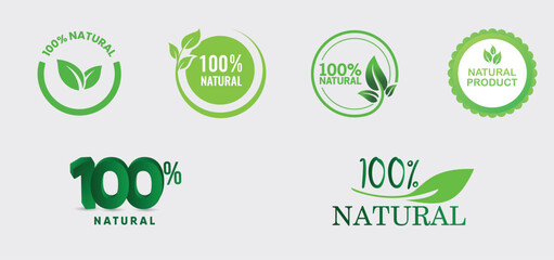 100 percent organic label set, fresh from nature organic seals.100 Percent, 100 percent original,