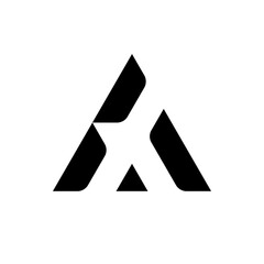 Letter BA minimalist creative monogram logo