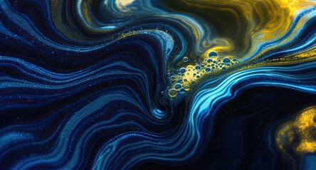 Obraz premium abstract fluid art with vibrant colors and swirling patterns for modern decor - AI Generated Digital Art 