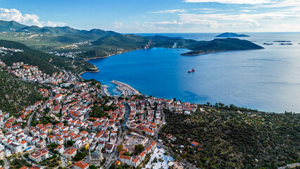 Kaş district of Antalya. Peninsula, marina.