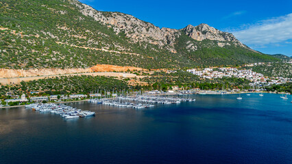Kaş district of Antalya. Peninsula, marina.