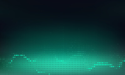 Technology digital futuristic internet network connection dark black background, green abstract cyber information communication, Ai big data science, innovation future tech line. eps10