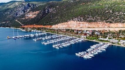 Kaş district of Antalya. Peninsula, marina.
