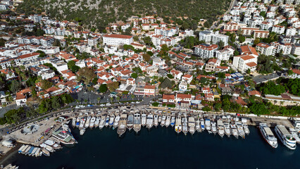 Kaş district of Antalya. Peninsula, marina.