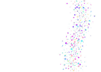 Party Sparkle. Festive Tinsel. Pink 3d Serpentine. Isolated Poster. Disco Surprise Template. Cristal Dust. Hologram Confetti. Light Concept. Blue Party Sparkle