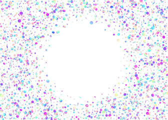 Carnival Effect. Neon Burst. Pink Laser Confetti. Isolated Poster. Glare Birthday Explosion. Cristal Dust. Party Paper. Disco Texture. Purple Carnival Effect