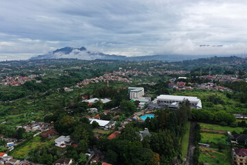 Obraz premium aerial view of the city of the city