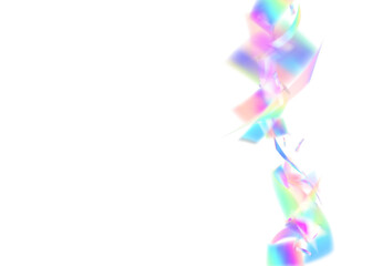 Birthday Burst. Carnival Confetti. Blue Laser Glitter. Isolated Design. Light Christmas Serpentine. Abstract Poster. Color Effect. Foil Gradient. Pink Birthday Burst