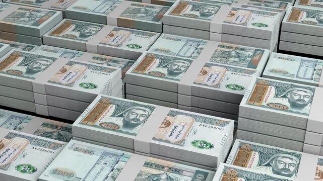 Mongolia 1,000 Tugrik Banknote Horizontal 3D Animation ? Realistic Motion, Finance, Economy, Business Investment, Money Flow, and Currency Visualization