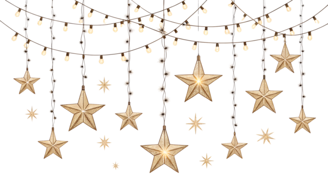 golden star on a white background