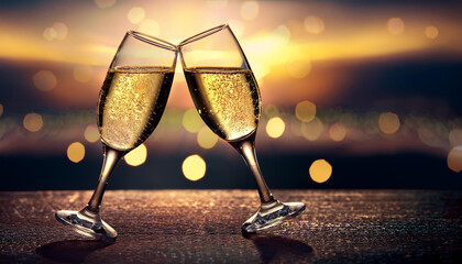 Cheers - Champagne glasses