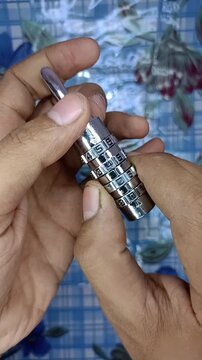 Padlock, Lock and Key, Unlocking, Locking, Security, Handheld, Close Up, Opening, Metal, Lock, Safety, Protection, Privacy, Access, Household Security, Hardened, ,working, business, worker, Number