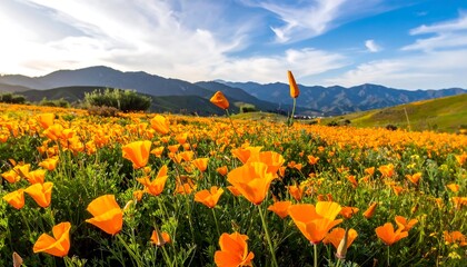 California Poppy Super Bloom in Walker Canyon, Lake Elsinore.