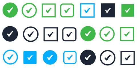 Glossy green round number icons set for web and media design. vector illustration of a set of numbers