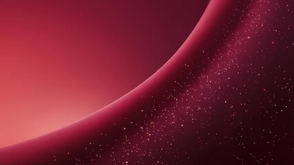 Elegant red abstract wallpaper featuring sweeping curve, shimmering stars, evoking sense depth, mystery. Ideal for backgrounds, presentations, or digital media requiring trendy cosmic vibe