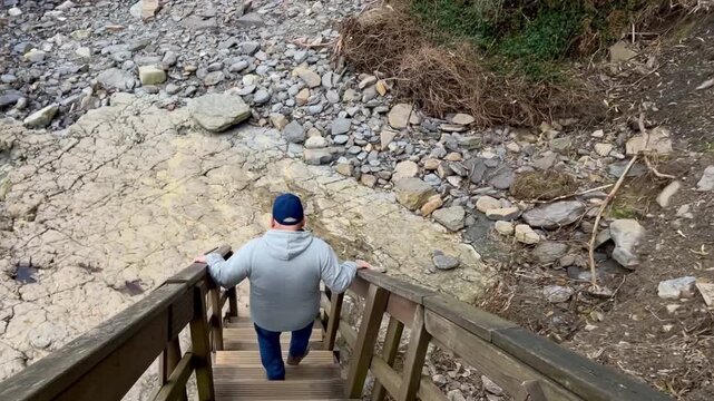 Descenso a huellas de dinosaurio en Asturias