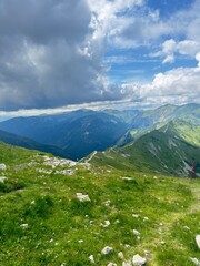 Fototapeta premium mountain landscape with blue sky
