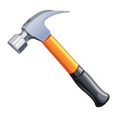 Sleek, silver-headed claw hammer with a black rubberized handle, emphasizing comfort and efficiency in construction tasks