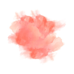 Fototapeta premium Vibrant coral watercolor splash evokes artistic freedom and creative expression for modern design projects and digital art backgrounds