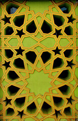 Islamic wall pattern texture decoration.