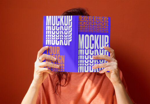 Mockup of Front and Back Book Cover Design