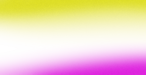 A pixelated abstract background transitions from bright yellow-green to white and then to vibrant pink.