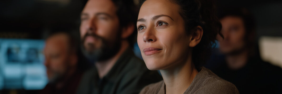 A heartwarming image of a group engaging in conversation, emphasizing shared connections and genuine emotions, highlighting the beauty of interaction and collaboration in a cozy environment. - Powered by Adobe