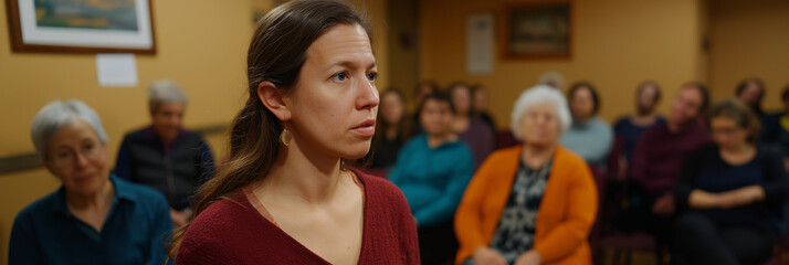 An engaged audience attentively listens to a speaker, capturing the essence of communication and the importance of connection during a presentation or discussion.