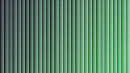 Abstract vertical blinds with green to gray gradient background