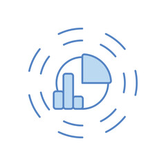 Predictive Analytics Graph vector icon