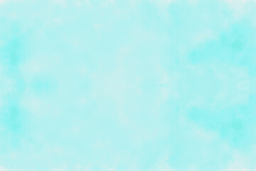 Obraz premium Pale Cyan Watercolor Wash Abstract Background