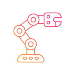 AI Robot Arm vector icon
