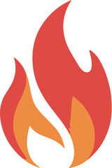 A flame of fire is burning logo icon vector image