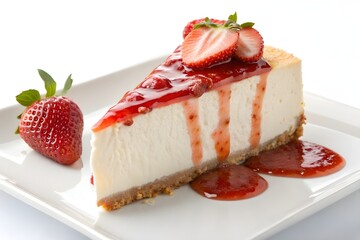 chocolate cake with strawberries