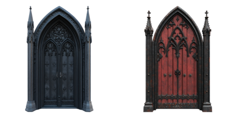Elegant arched doors with intricate designs, evoking a sense of history and architectural beauty