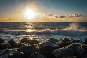 Sunrise at Buckroe Beach in Hampton, VAa