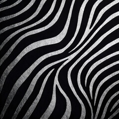 Elegant Zebra Print Abstration: Dynamic Waves in Blak and White for Timeless Cic Style