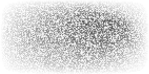 Black halftone pattern on white background. Linear halftone background. Vector illustration isolated on white background. vector