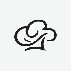Chef Hat Logo | Minimal Cooking Icon | Restaurant and Bakery Symbol