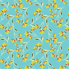 seamless pattern with leaves
